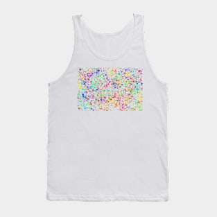 Abstract multi coloured paint splatter effect Tank Top